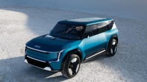 Kia EV9, il nuovo SUV elettrico è stato spiato al Nurburgring